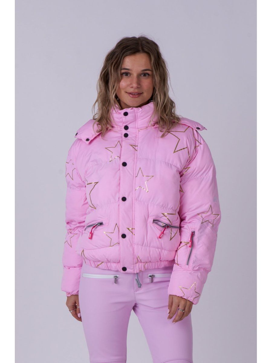 Женская стильная пуховая куртка розового цвета со звездами OOSC, Pink with gold stars
Женская стильная пуховая куртка розового цвета со звездами OOSC, Pink with gold stars