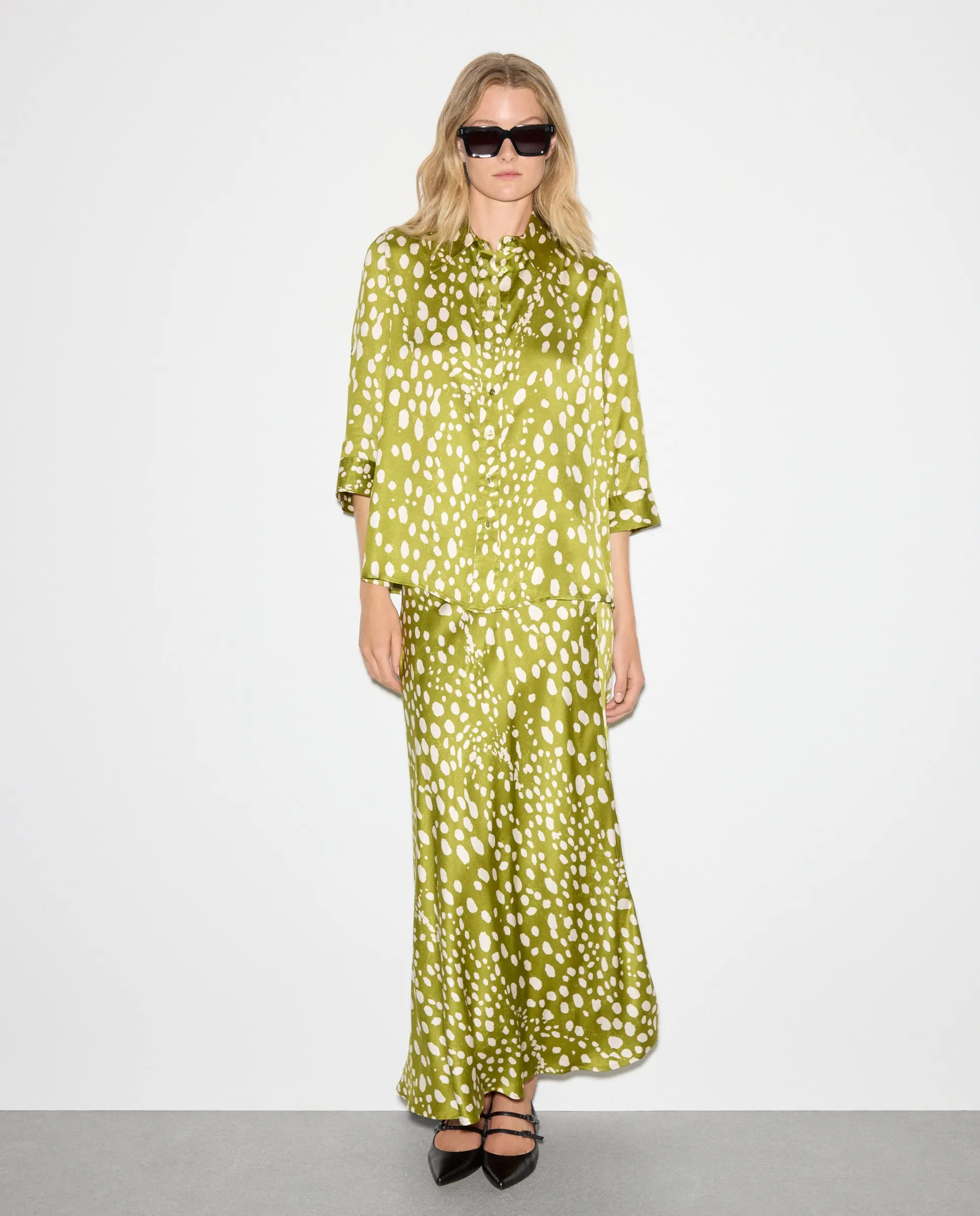 Расклешенная юбка с принтом Woman El Corte Inglés, зеленый
Расклешенная юбка с принтом Woman El Corte Inglés, зеленый