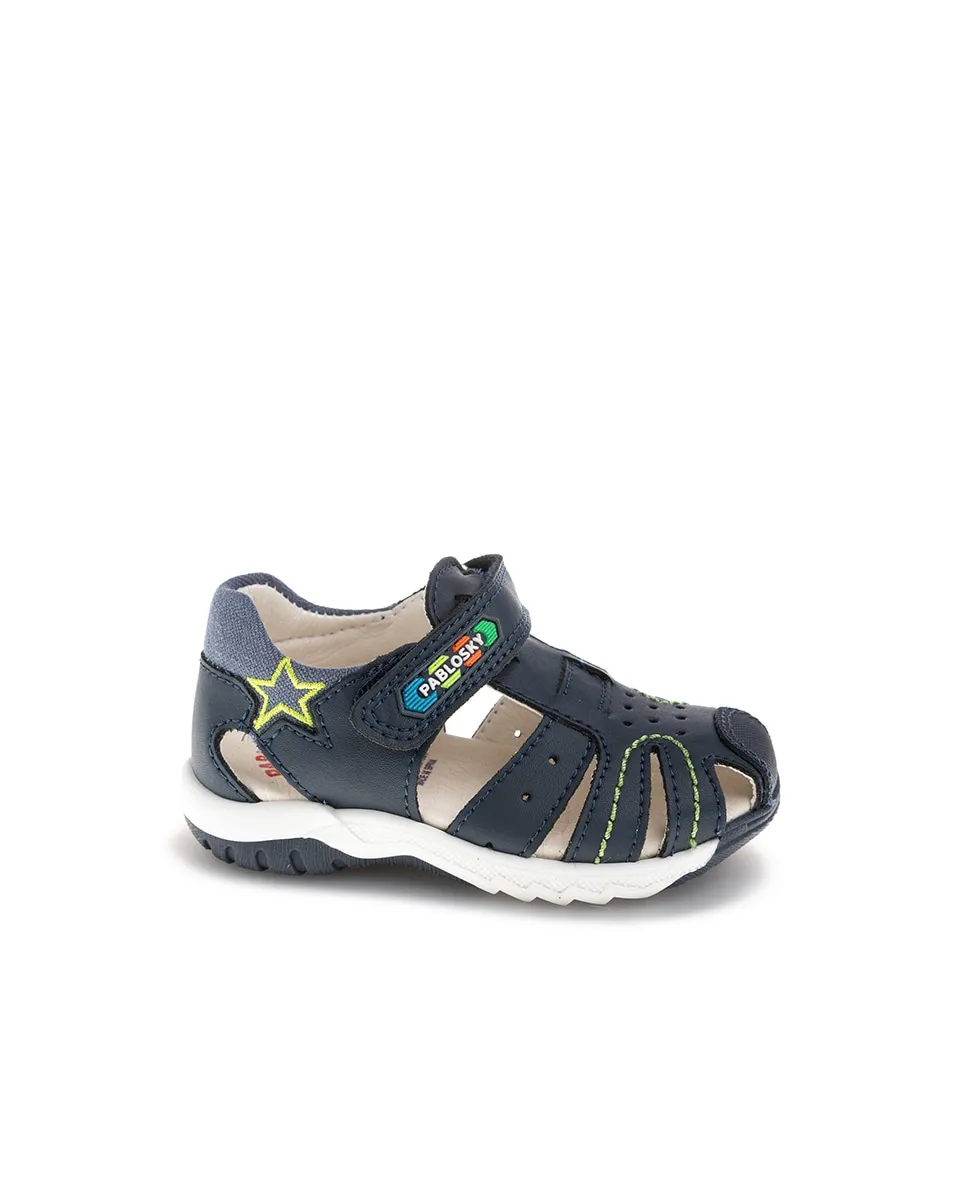 Детские пинетки из кожи на липучке Pablosky, синий
Детские пинетки из кожи на липучке Pablosky, синий