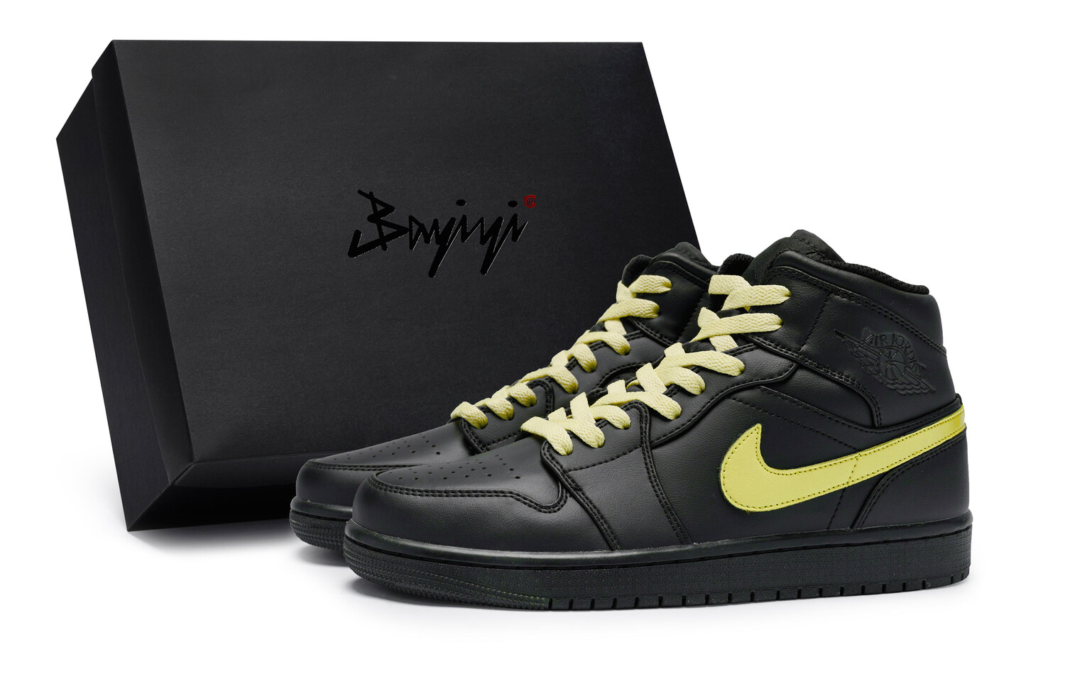 Баскетбольные кроссовки Air 1 для детей, начальная школа Jordan, цвет Black/Yellow 
Баскетбольные кроссовки Air 1 для детей, начальная школа Jordan, цвет Black/Yellow