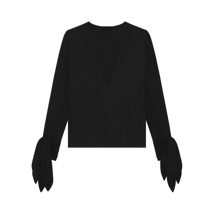 Блуза Givenchy Deep V-Neck Bow Cuffs Blouse, Black
Блуза Givenchy Deep V-Neck Bow Cuffs Blouse, Black