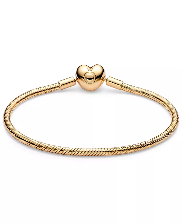 Браслет-Цепочка «змейка» с застежкой-бочкой из 14-каратного золота или 14-каратного розового золота Pandora, gold
Браслет-Цепочка «змейка» с застежкой-бочкой из 14-каратного золота или 14-каратного розового золота Pandora, gold