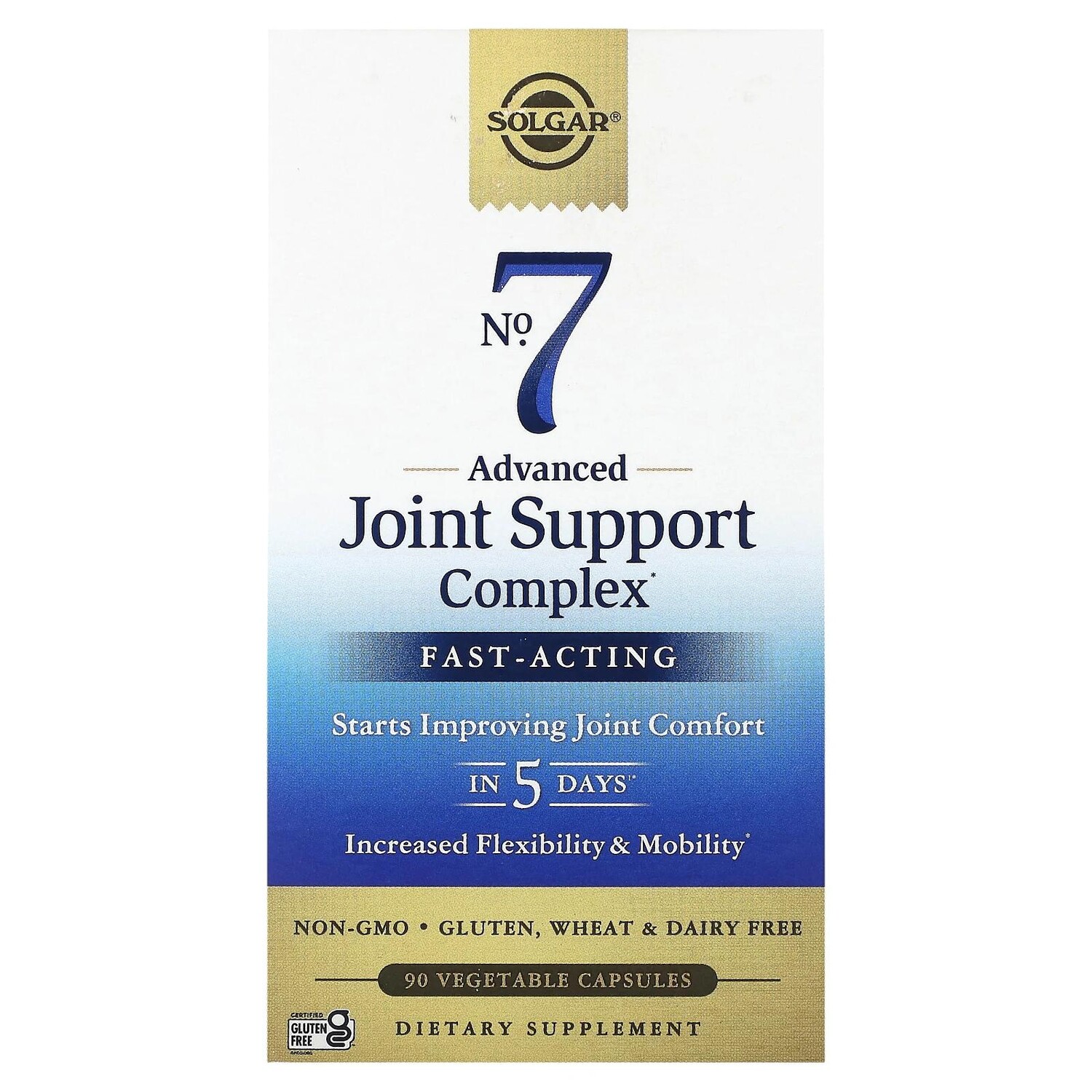 Solgar No 7 для комфорта и поддержки суставов 90 капсул на растительной основе
Solgar No 7 для комфорта и поддержки суставов 90 капсул на растительной основе