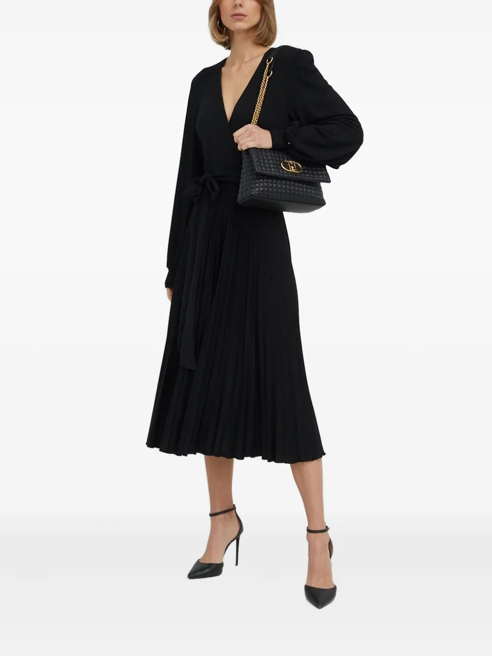 Платье миди с поясом и рукавами-буфами NISSA, черный
Платье миди с поясом и рукавами-буфами NISSA, черный