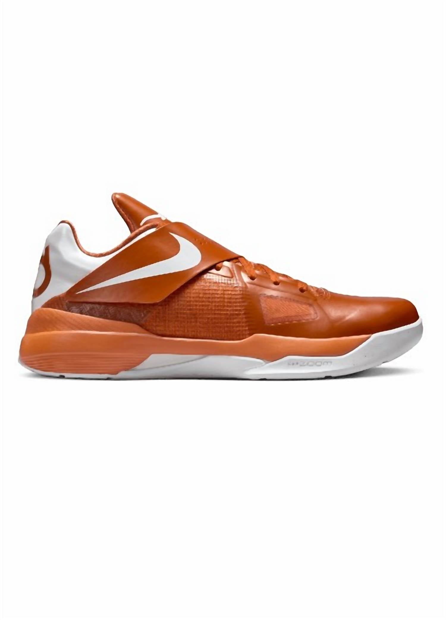 Nike Мужские баскетбольные кроссовки Zoom Kd IV Texas Longhorns в оранжево-белом цвете
Nike Мужские баскетбольные кроссовки Zoom Kd IV Texas Longhorns в оранжево-белом цвете