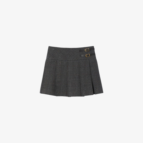 Мини-юбка Sandro плиссе из эластичной ткани с декоративными стразами, мультиколор
Мини-юбка Sandro плиссе из эластичной ткани с декоративными стразами, мультиколор