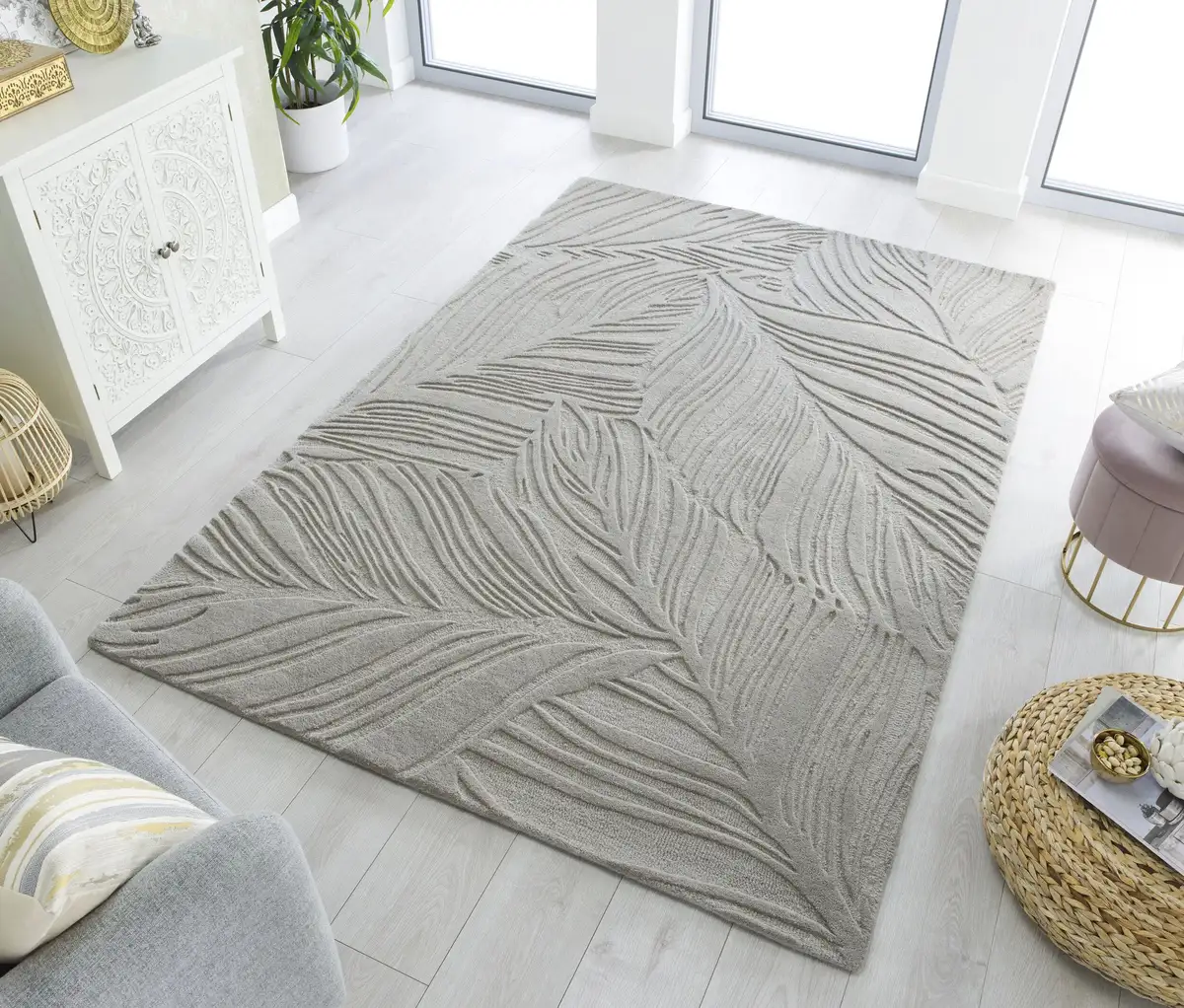 FLAIR RUGS шерстяной ковер "LINO LEAF", прямоугольный, эффект high-low 160х230 см, серый
FLAIR RUGS шерстяной ковер "LINO LEAF", прямоугольный, эффект high-low 160х230 см, серый