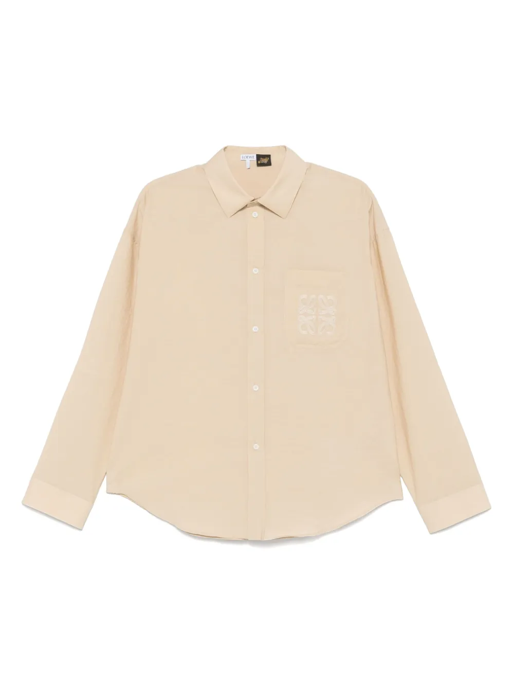 Рубашка с вышивкой Anagram LOEWE, нейтральный
Рубашка с вышивкой Anagram LOEWE, нейтральный