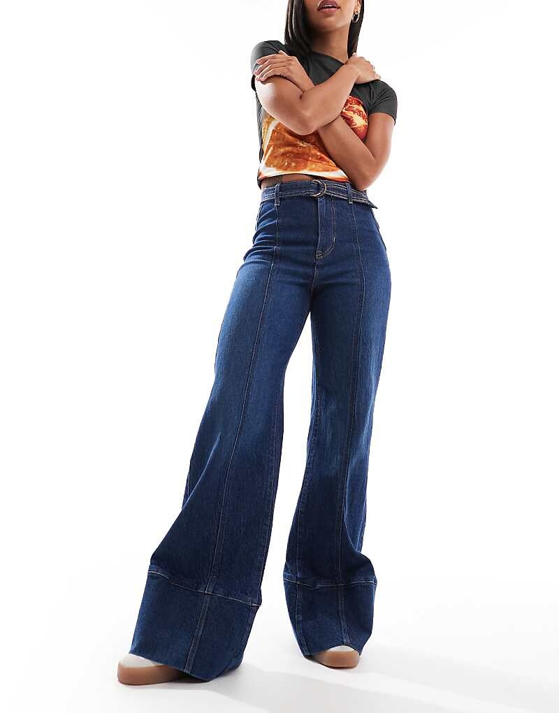 Синие джинсы с завышенной талией Free People ryla
Синие джинсы с завышенной талией Free People ryla