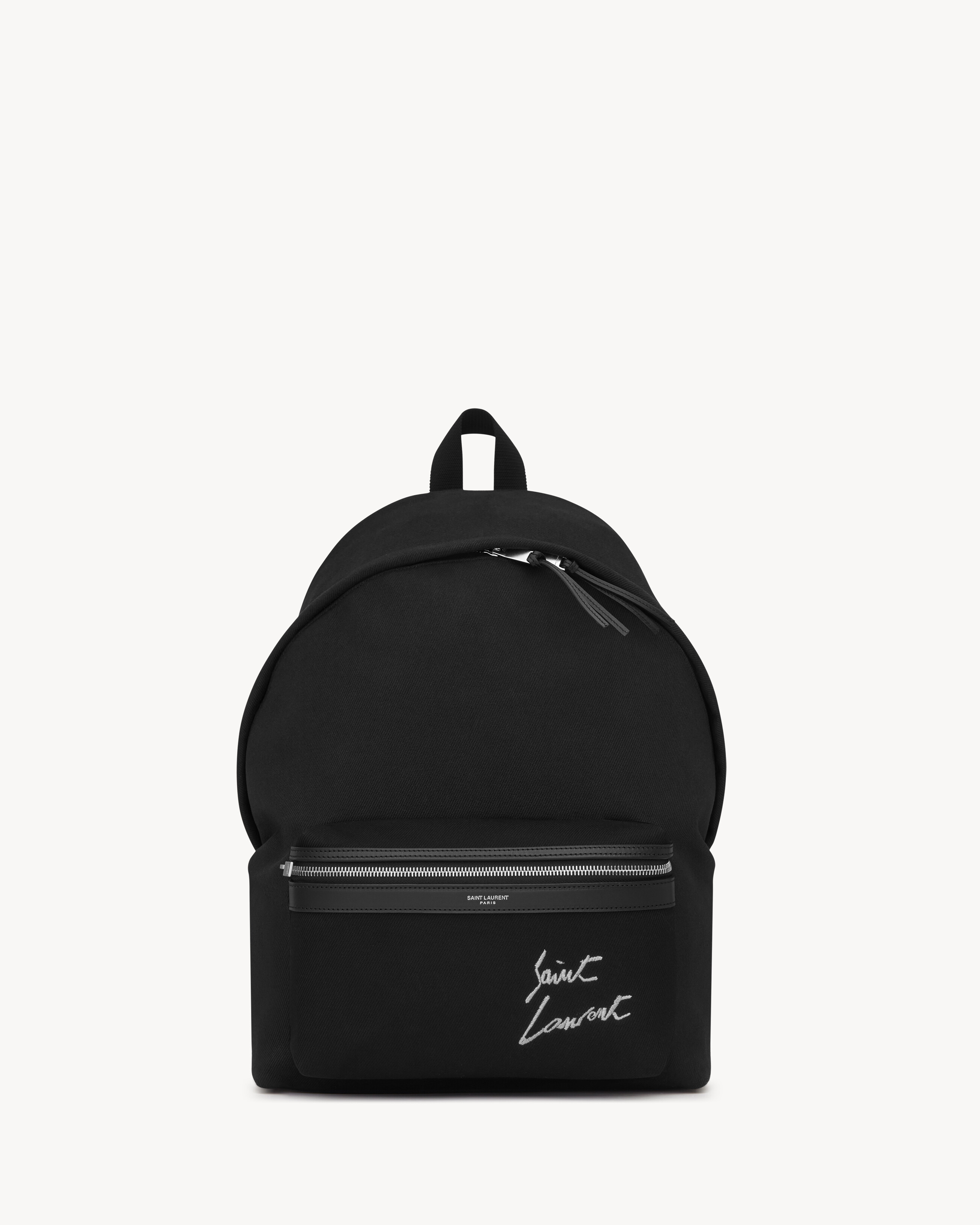 Городской рюкзак Saint Laurent из канвы с вышивкой, черный
Городской рюкзак Saint Laurent из канвы с вышивкой, черный