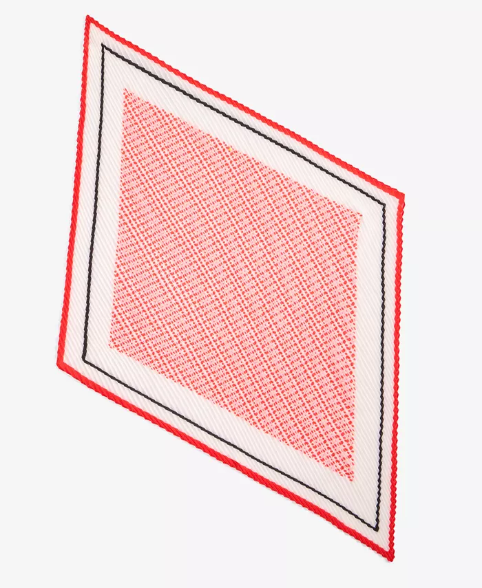 Квадратный шарф в складку с геометрическим принтом On 34th, красный
Квадратный шарф в складку с геометрическим принтом On 34th, красный