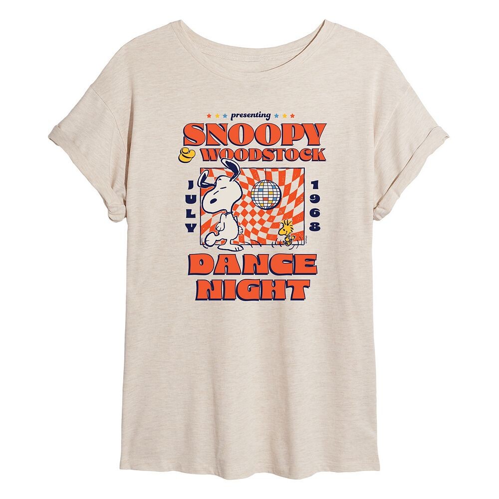 Струящаяся футболка Juniors' Peanuts Dance Night Licensed Character, бежевый
Струящаяся футболка Juniors' Peanuts Dance Night Licensed Character, бежевый