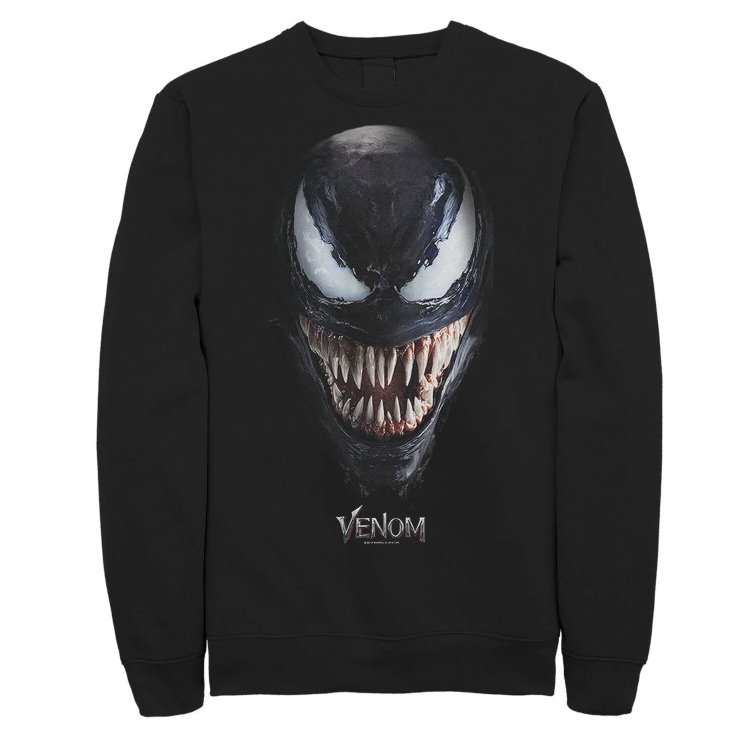 Мужской флисовый пуловер с рисунком Marvel Venom Big Face Up Close Grin
Мужской флисовый пуловер с рисунком Marvel Venom Big Face Up Close Grin