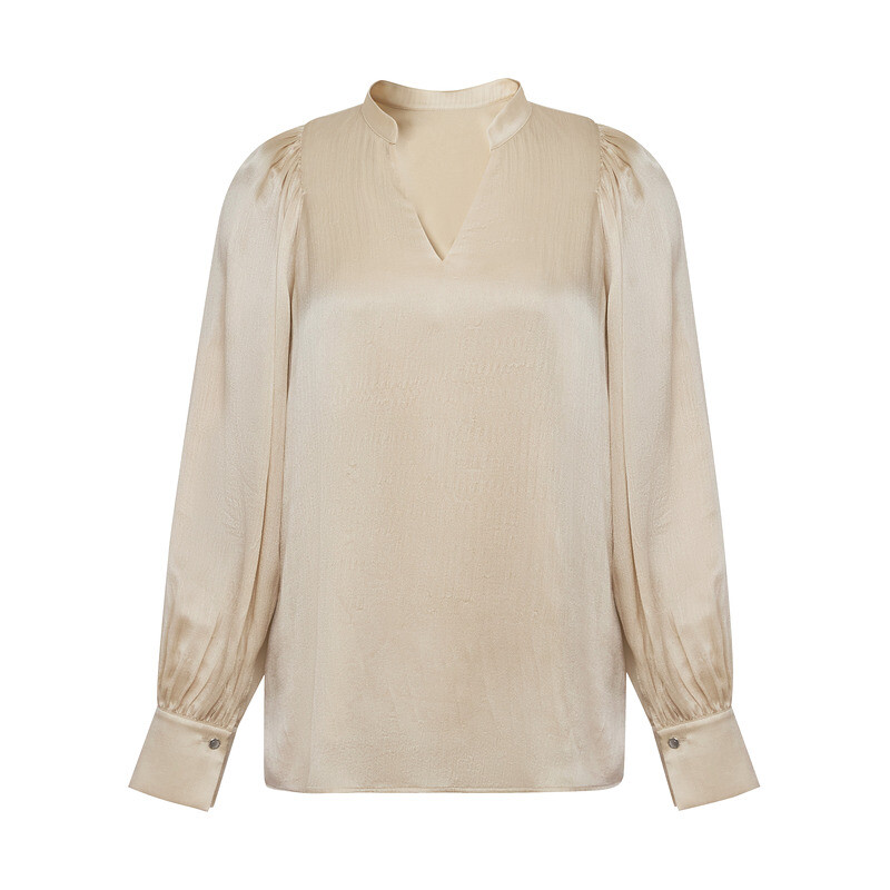 Рубашка шелковая Deep Breath с пышными рукавами, хаки
Рубашка шелковая Deep Breath с пышными рукавами, хаки