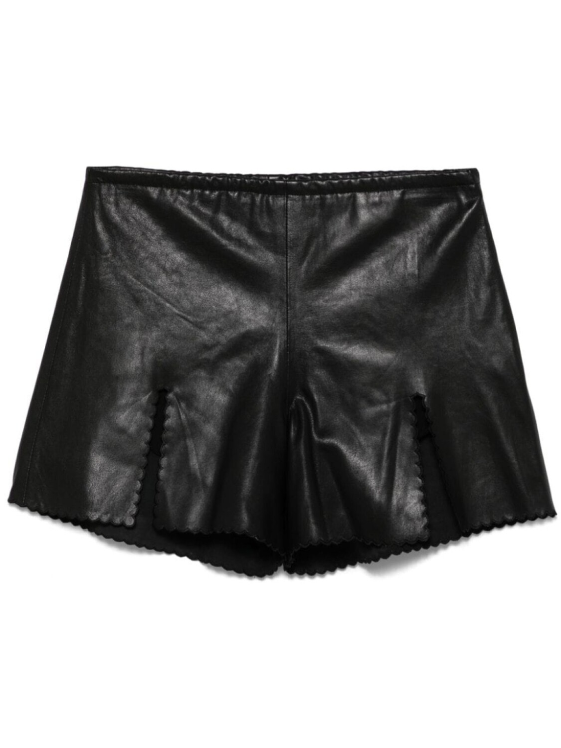 Blumarine кожаные шорты, черный 
Blumarine кожаные шорты, черный