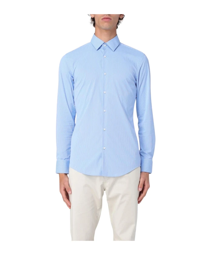 Приталенная рубашка в тонкую полоску Hugo, синий
Приталенная рубашка в тонкую полоску Hugo, синий