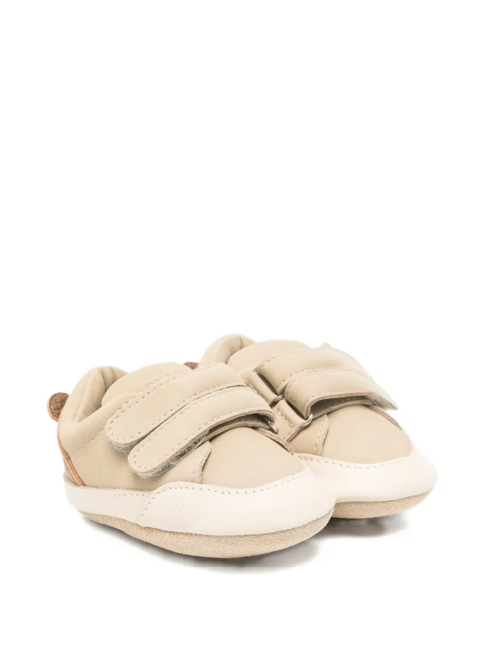 Кожаные пинетки на липучках Donsje, бежевый
Кожаные пинетки на липучках Donsje, бежевый