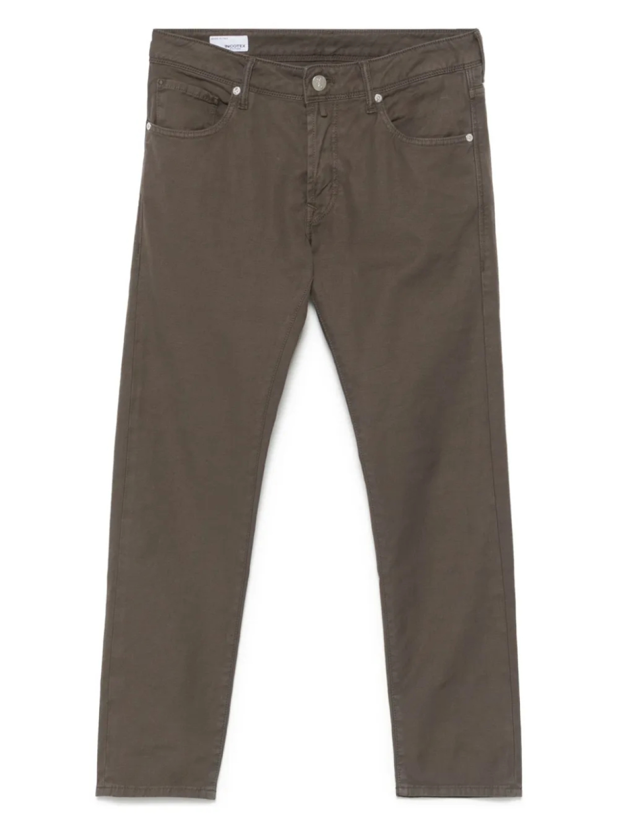 Зауженные брюки с нашивкой-логотипом Incotex, коричневый
Зауженные брюки с нашивкой-логотипом Incotex, коричневый