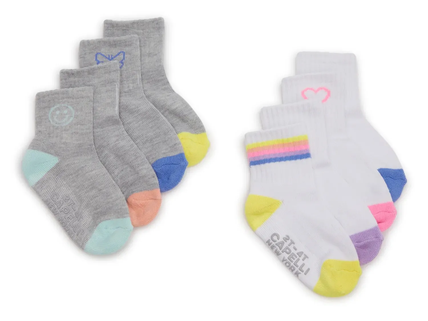 Детские носки Capelli New York Ribbed Crew - 8 шт. в упаковке, разноцветные
Детские носки Capelli New York Ribbed Crew - 8 шт. в упаковке, разноцветные