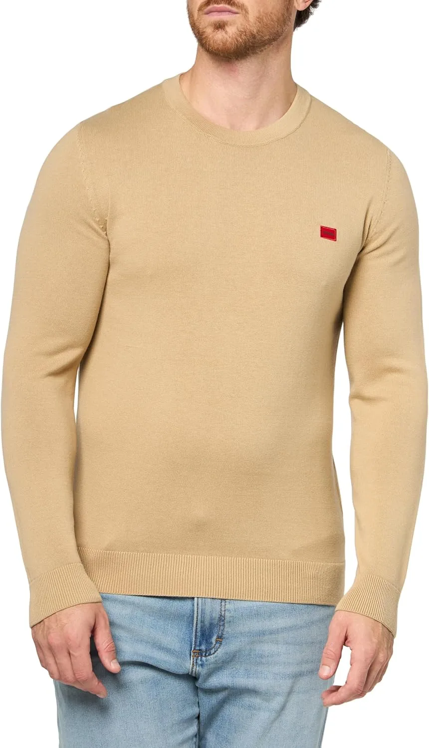 Хлопковый свитер Hugo с тканой этикеткой
Хлопковый свитер Hugo с тканой этикеткой