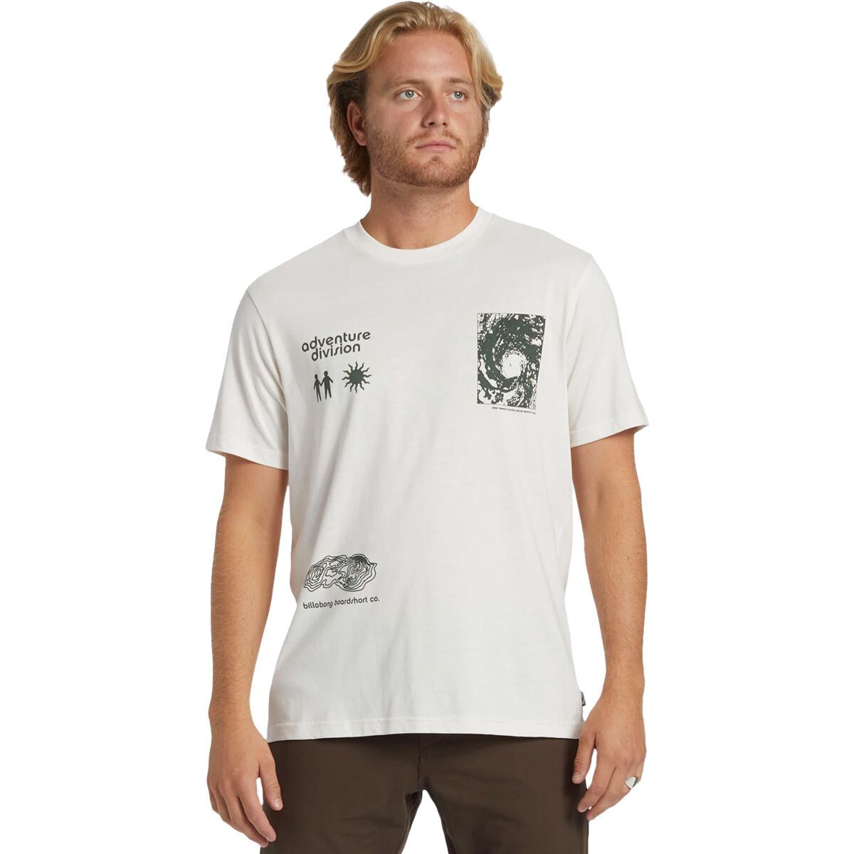 Тидл рисерч футболка с коротким рукавом Billabong, белый 
Тидл рисерч футболка с коротким рукавом Billabong, белый