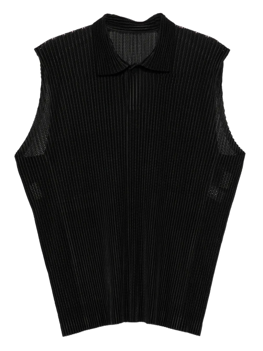 Рубашка поло без рукавов со складками Homme Plissé Issey Miyake, черный
Рубашка поло без рукавов со складками Homme Plissé Issey Miyake, черный