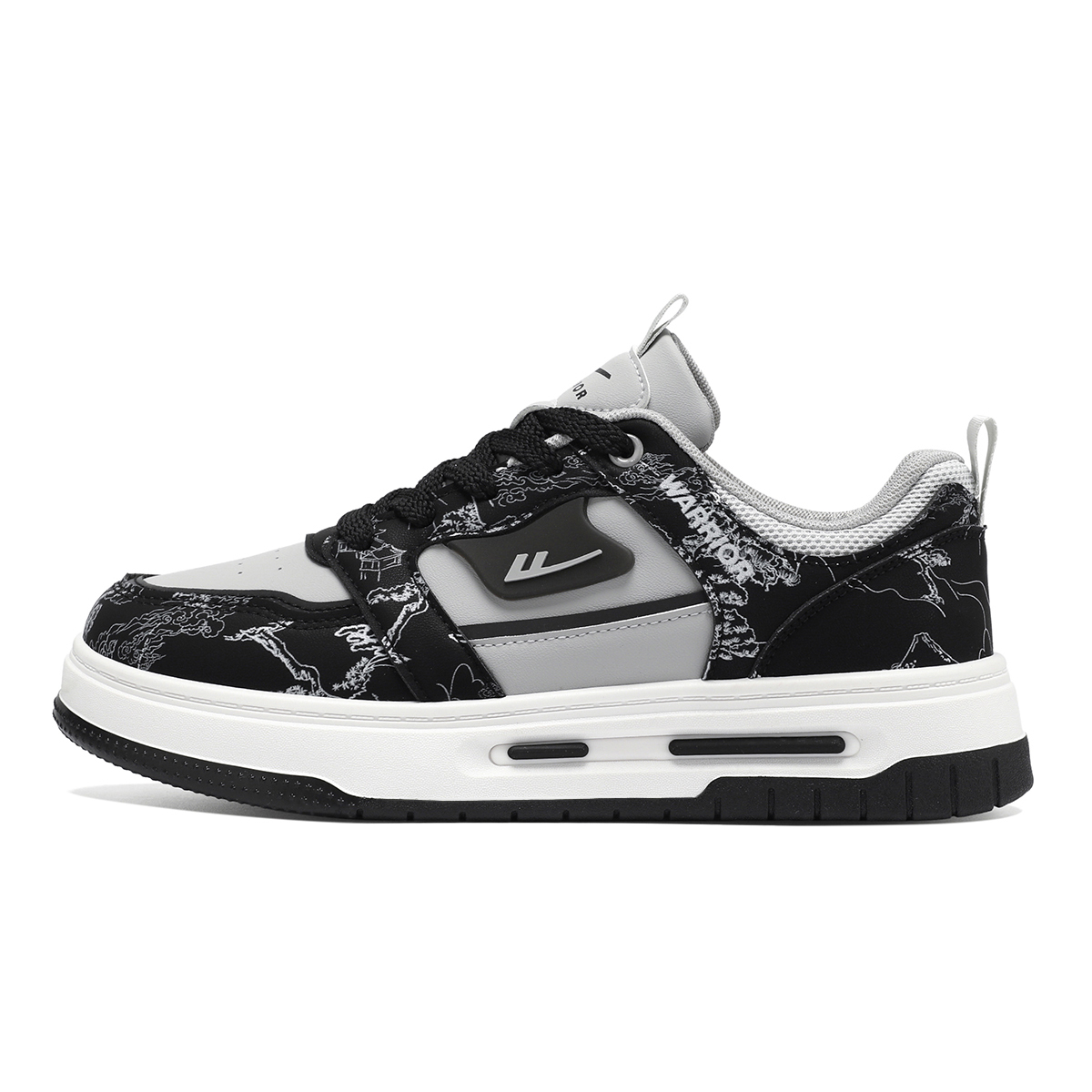 Легкие низкие кроссовки для скейтбординга с амортизацией для мужчин WARRIOR, Black Gray
Легкие низкие кроссовки для скейтбординга с амортизацией для мужчин WARRIOR, Black Gray