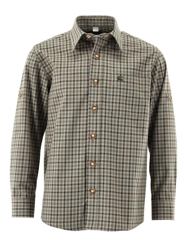 Детская традиционная рубашка Skimli оливкового цвета OS-Trachten
Детская традиционная рубашка Skimli оливкового цвета OS-Trachten