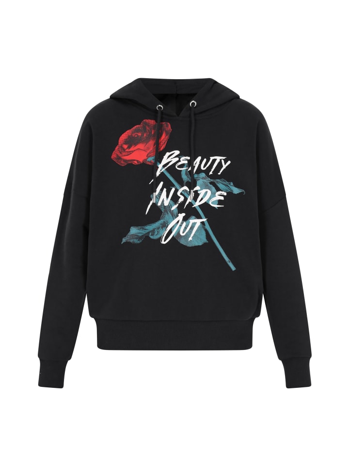 Женская толстовка с капюшоном черного цвета myMo ROCKS
Женская толстовка с капюшоном черного цвета myMo ROCKS