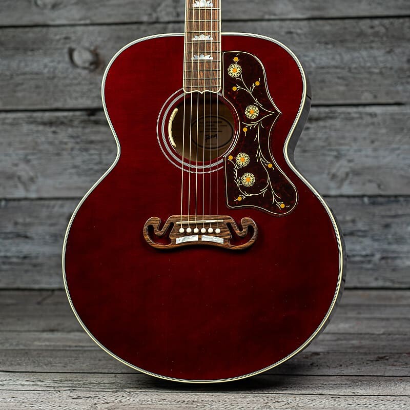 Акустическая гитара Gibson SJ-200 Standard Maple - Wine Red
Акустическая гитара Gibson SJ-200 Standard Maple - Wine Red