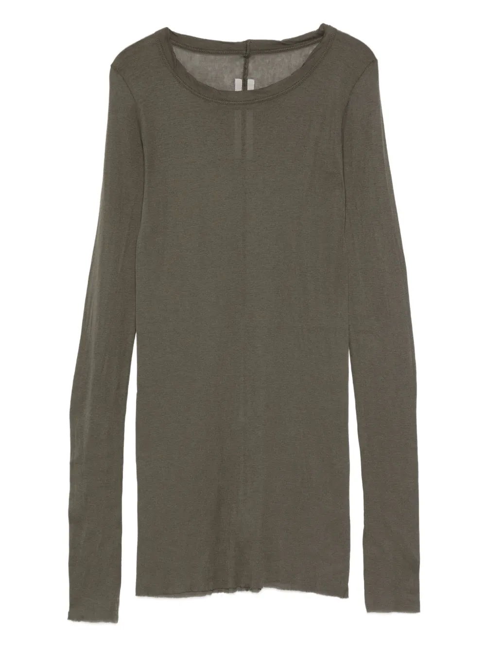 Футболка с длинными рукавами и необработанными краями Rick Owens, зеленый
Футболка с длинными рукавами и необработанными краями Rick Owens, зеленый