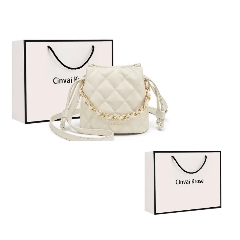 CinvaiKrose Кожаная сумка через плечо из искусственной кожи компактная ведерка женская черная бежевая, Ecru
CinvaiKrose Кожаная сумка через плечо из искусственной кожи компактная ведерка женская черная бежевая, Ecru