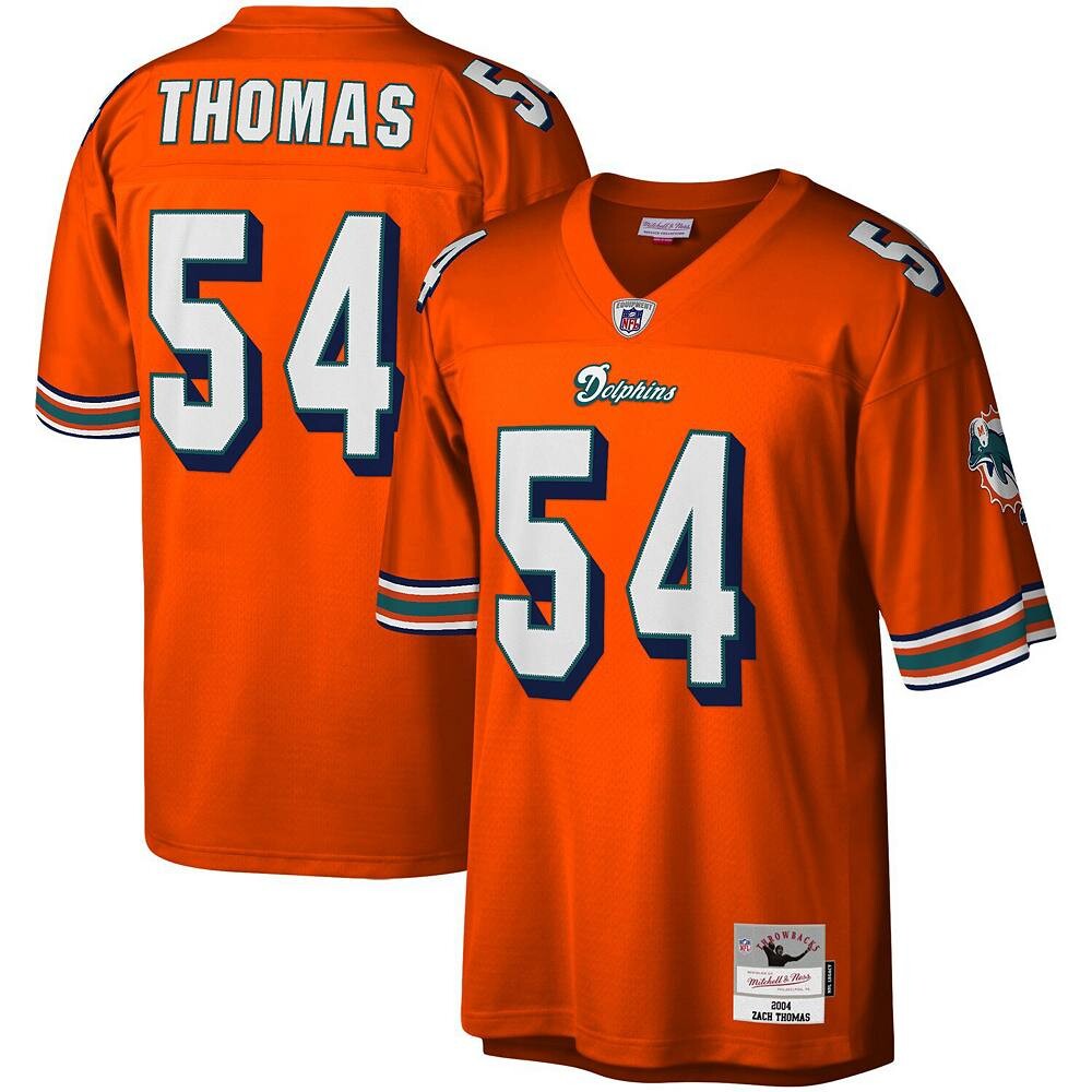 Мужская футболка Mitchell & Ness Zach Thomas Orange Miami Dolphins Legacy Replica, цвет Dol Orange
Мужская футболка Mitchell & Ness Zach Thomas Orange Miami Dolphins Legacy Replica, цвет Dol Orange