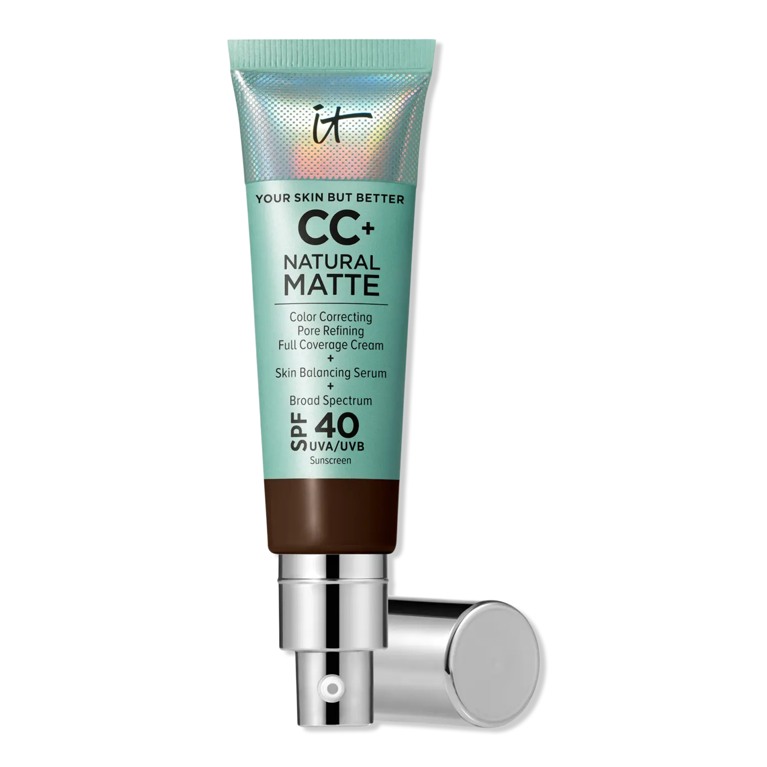 CC+ кремовая натуральная матирующая тональная основа с SPF 40 IT Cosmetics, Deep Cool
CC+ кремовая натуральная матирующая тональная основа с SPF 40 IT Cosmetics, Deep Cool