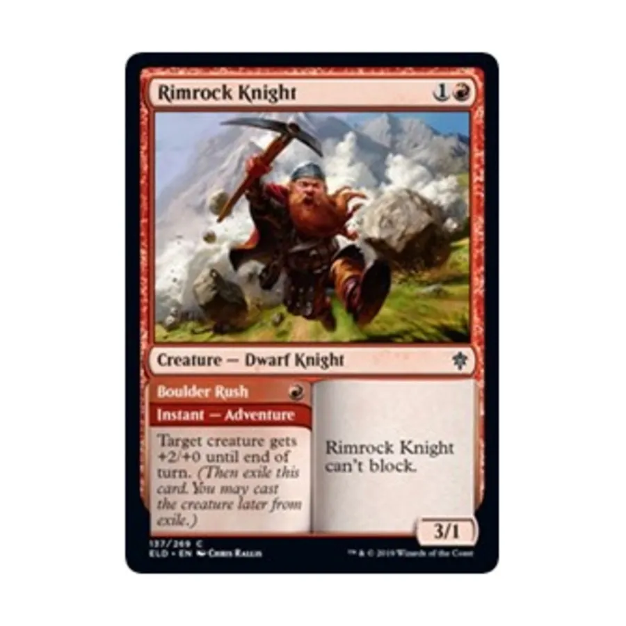 CCG Римрок Рыцарь // Боулдер Раш (К), MTG - Throne of Eldraine
CCG Римрок Рыцарь // Боулдер Раш (К), MTG - Throne of Eldraine