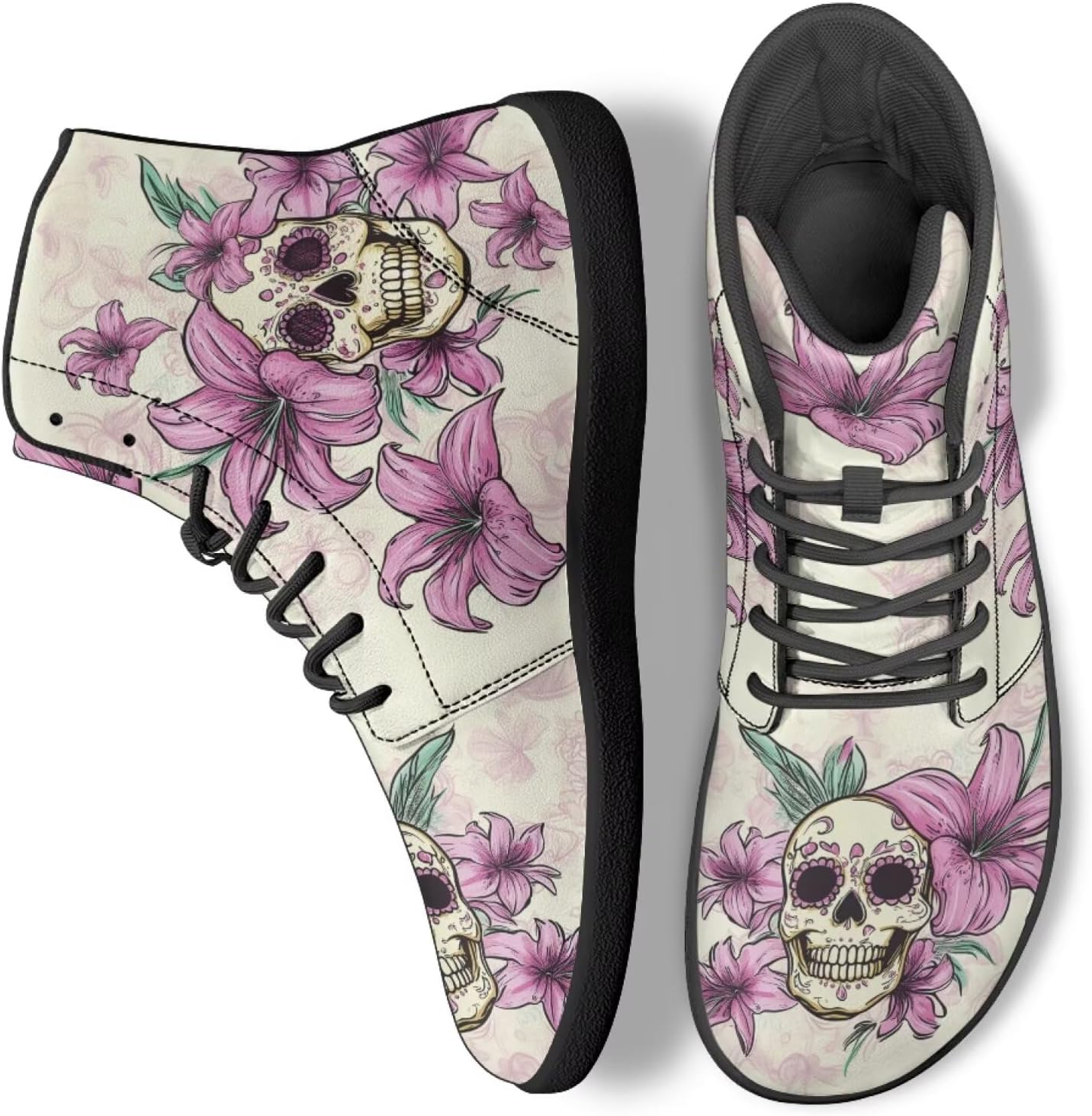 Кеды с высоким берцем в виде черепа для мужчин и женщин, повседневная обувь для ходьбы, работы и бега Ecaestolph, розовый
Кеды с высоким берцем в виде черепа для мужчин и женщин, повседневная обувь для ходьбы, работы и бега Ecaestolph, розовый