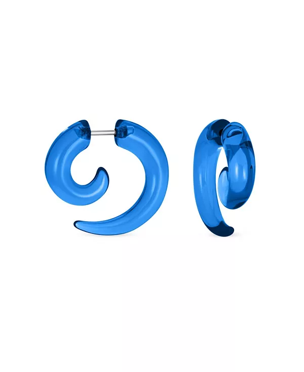 Круглые, спиральные, племенные, искусственные серьги-заглушки, конусообразные, из акриловой смолы и стали Bling Jewelry, blue
Круглые, спиральные, племенные, искусственные серьги-заглушки, конусообразные, из акриловой смолы и стали Bling Jewelry, blue