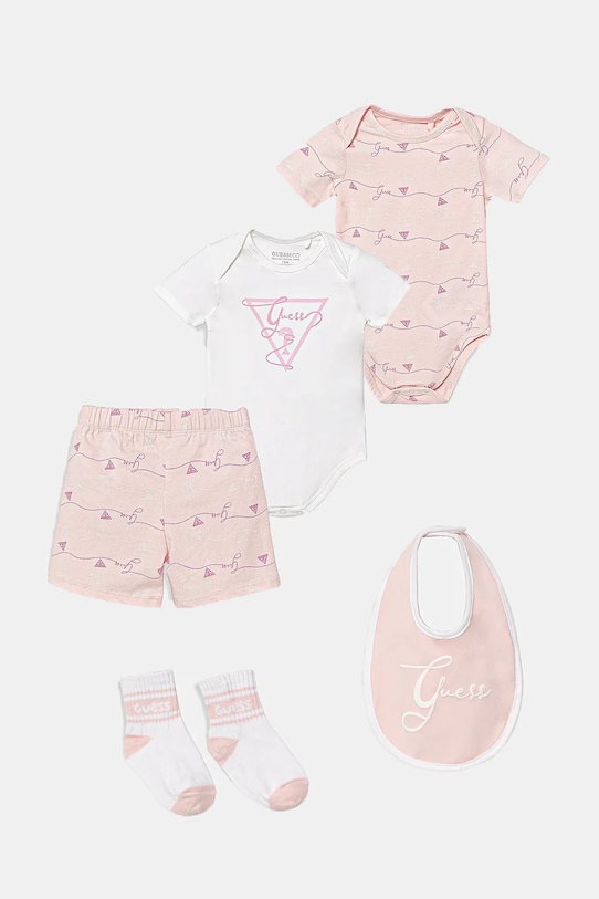 Комплект для новорожденного Guess, розовый 
Комплект для новорожденного Guess, розовый