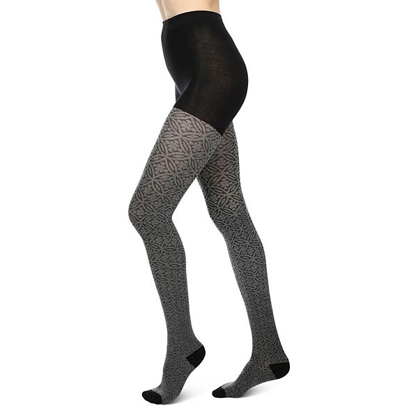 Женские облегающие колготки с цветочным и круговым узором Memoi, Black
Женские облегающие колготки с цветочным и круговым узором Memoi, Black