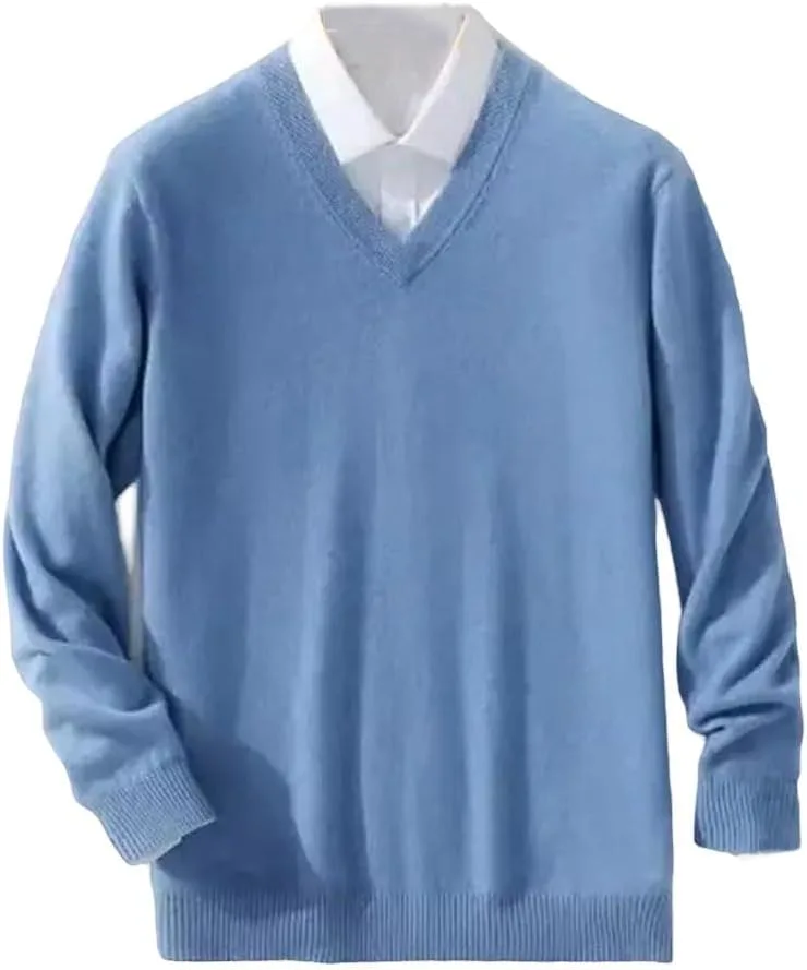 Мужской вязаный свитер V-образным вырезом из шерсти для зимы Plus Size
Мужской вязаный свитер V-образным вырезом из шерсти для зимы Plus Size