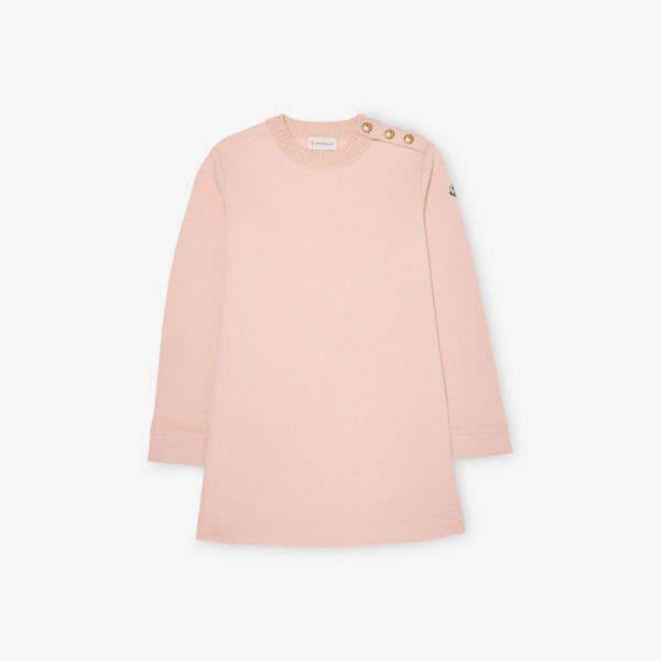 Платье из хлопкового джерси с круглым вырезом и длинными рукавами 4-12 лет Moncler, розовый
Платье из хлопкового джерси с круглым вырезом и длинными рукавами 4-12 лет Moncler, розовый