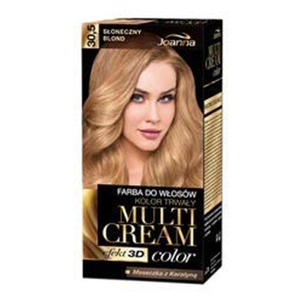 Мульти-кремовая краска для волос 30.5 Солнечный блондин, Joanna
Мульти-кремовая краска для волос 30.5 Солнечный блондин, Joanna