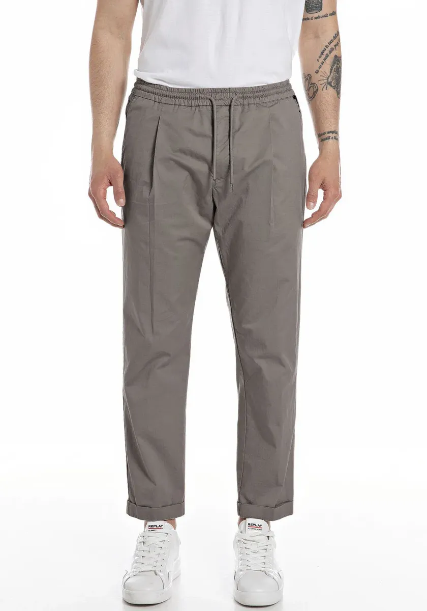 Брюки Replay с эластичной талией и эластичным поясом, цвет Grey Militar
Брюки Replay с эластичной талией и эластичным поясом, цвет Grey Militar