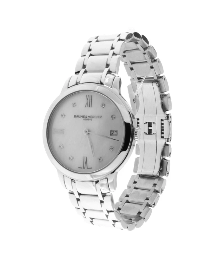Кварцевые часы Classima диаметром 31 мм с бриллиантовым циферблатом Baume Et Mercier, серый
Кварцевые часы Classima диаметром 31 мм с бриллиантовым циферблатом Baume Et Mercier, серый