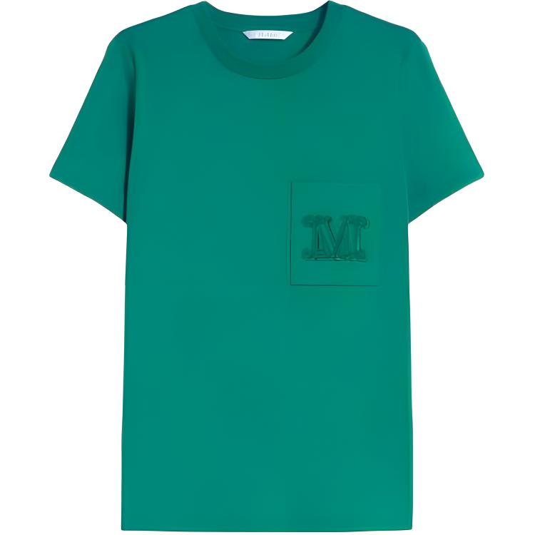 Max Mara Футболка с вышитым логотипом MaxMara, зеленый
Max Mara Футболка с вышитым логотипом MaxMara, зеленый