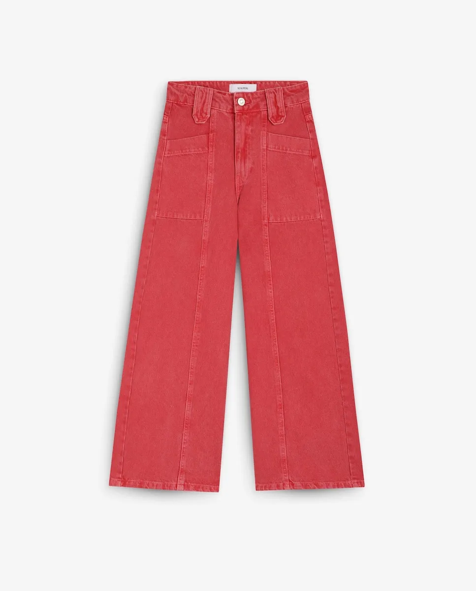Женские брюки-кюлоты с передними карманами Scalpers, розовый
Женские брюки-кюлоты с передними карманами Scalpers, розовый