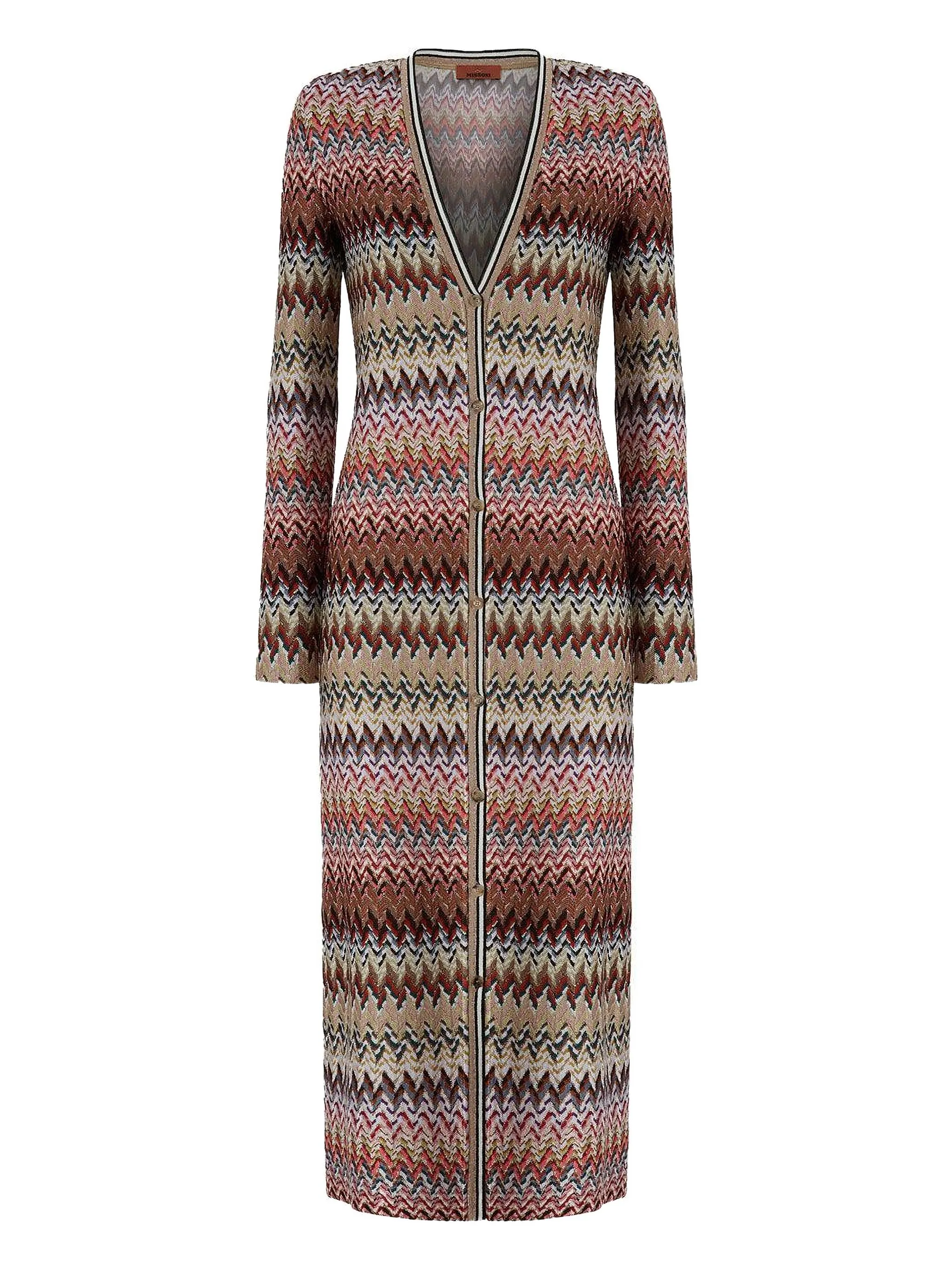 Кардиган на пуговицах с шевронным узором спереди Missoni, красный
Кардиган на пуговицах с шевронным узором спереди Missoni, красный