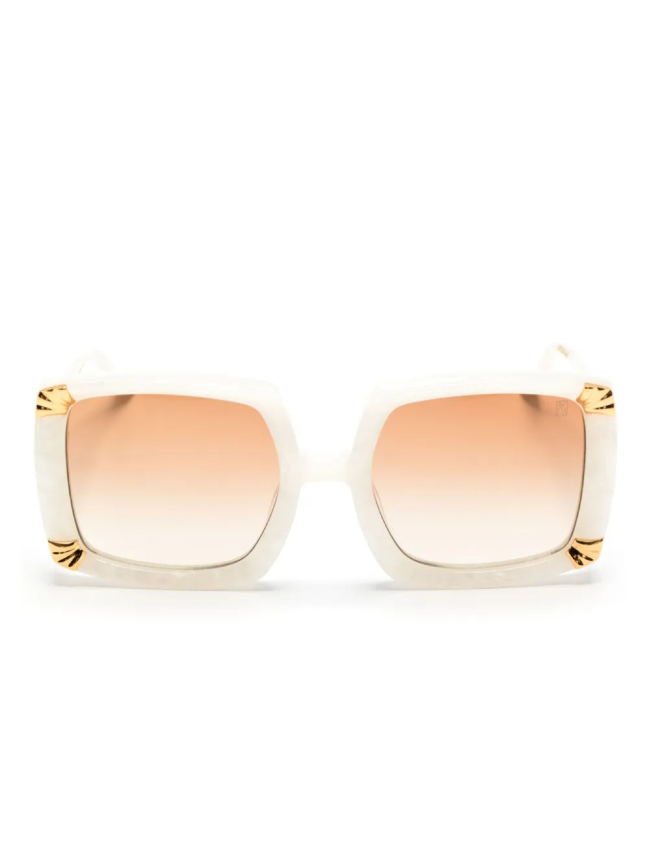 ANNA-KARIN KARLSSON солнцезащитные очки Strawberry Moon в массивной оправе, белый 
ANNA-KARIN KARLSSON солнцезащитные очки Strawberry Moon в массивной оправе, белый