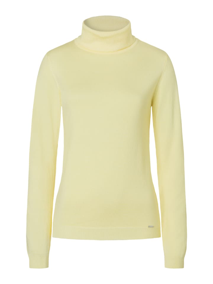 More & More Классический, облегающий свитер с высоким воротником кремового цвета ванильного оттенка
More & More Классический, облегающий свитер с высоким воротником кремового цвета ванильного оттенка