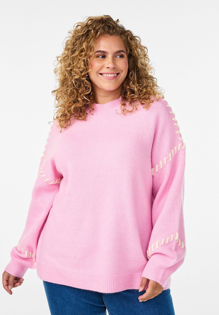 Джемпер Zizzi Jumper, Bonbon Melange/Pink
Джемпер Zizzi Jumper, Bonbon Melange/Pink